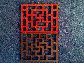 工装时尚与仿古韵味 广州国景工厂仿古木纹铝窗花